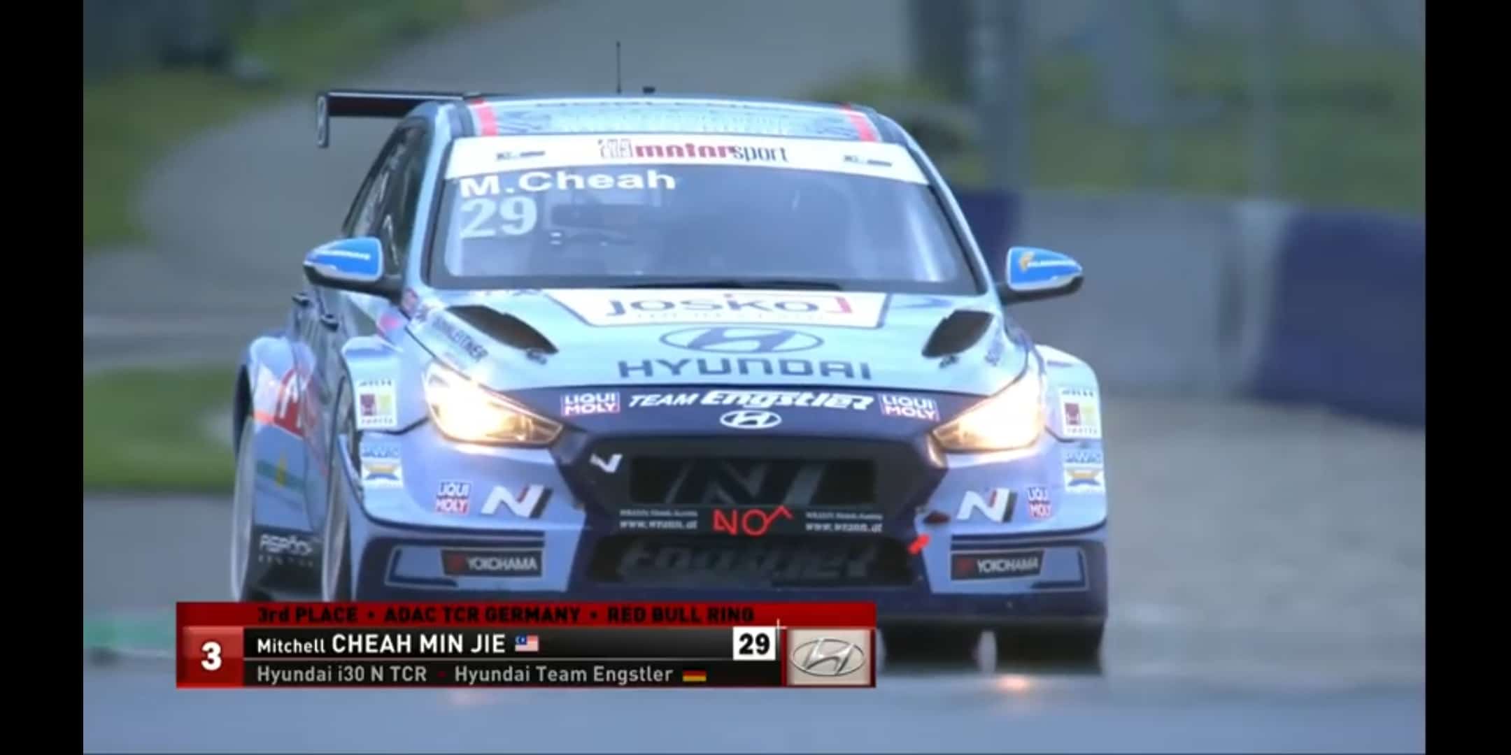 Mitchell Cheah takes third place at TCR Germany outing!