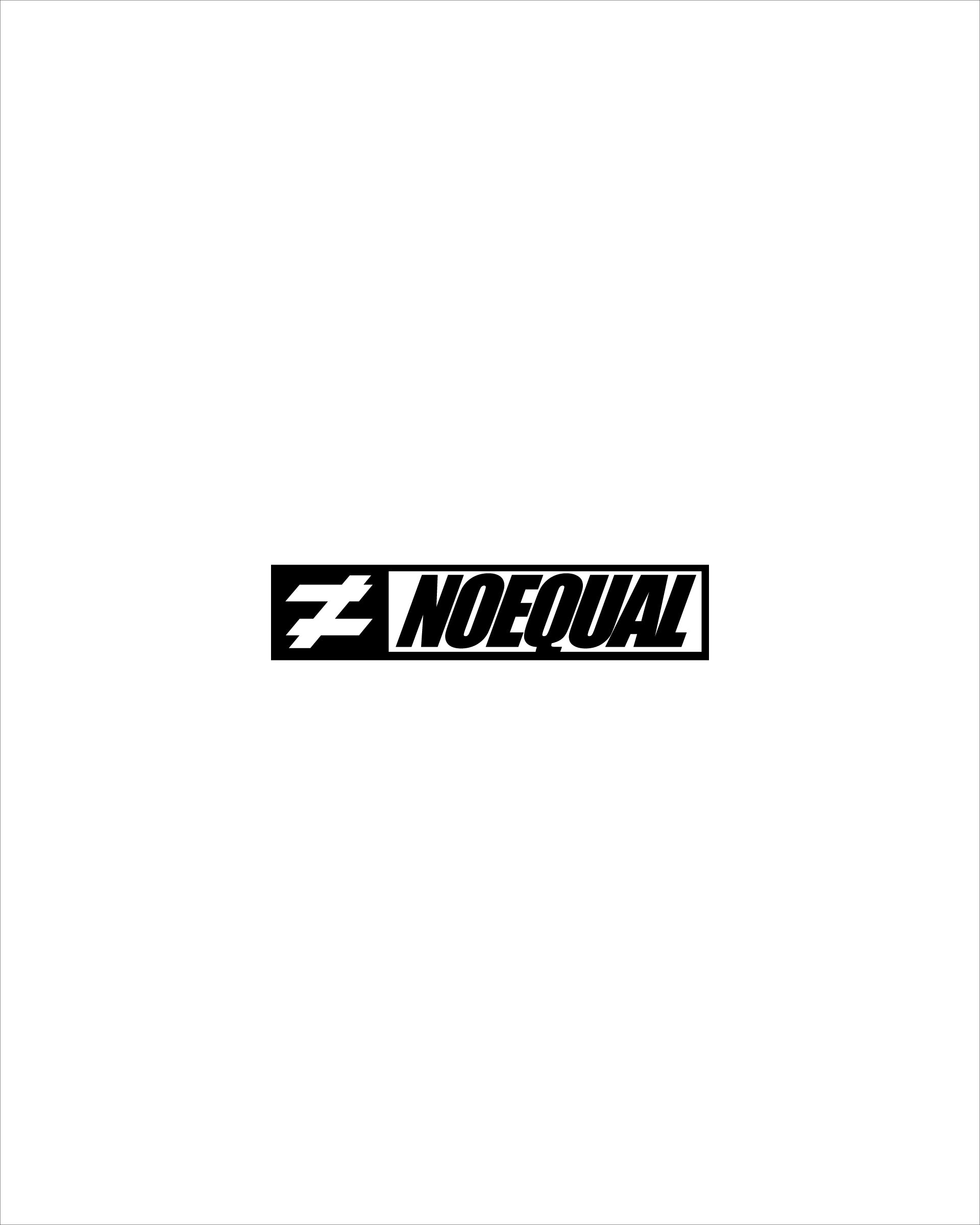 NOEQUAL DIE CUT STICKERS