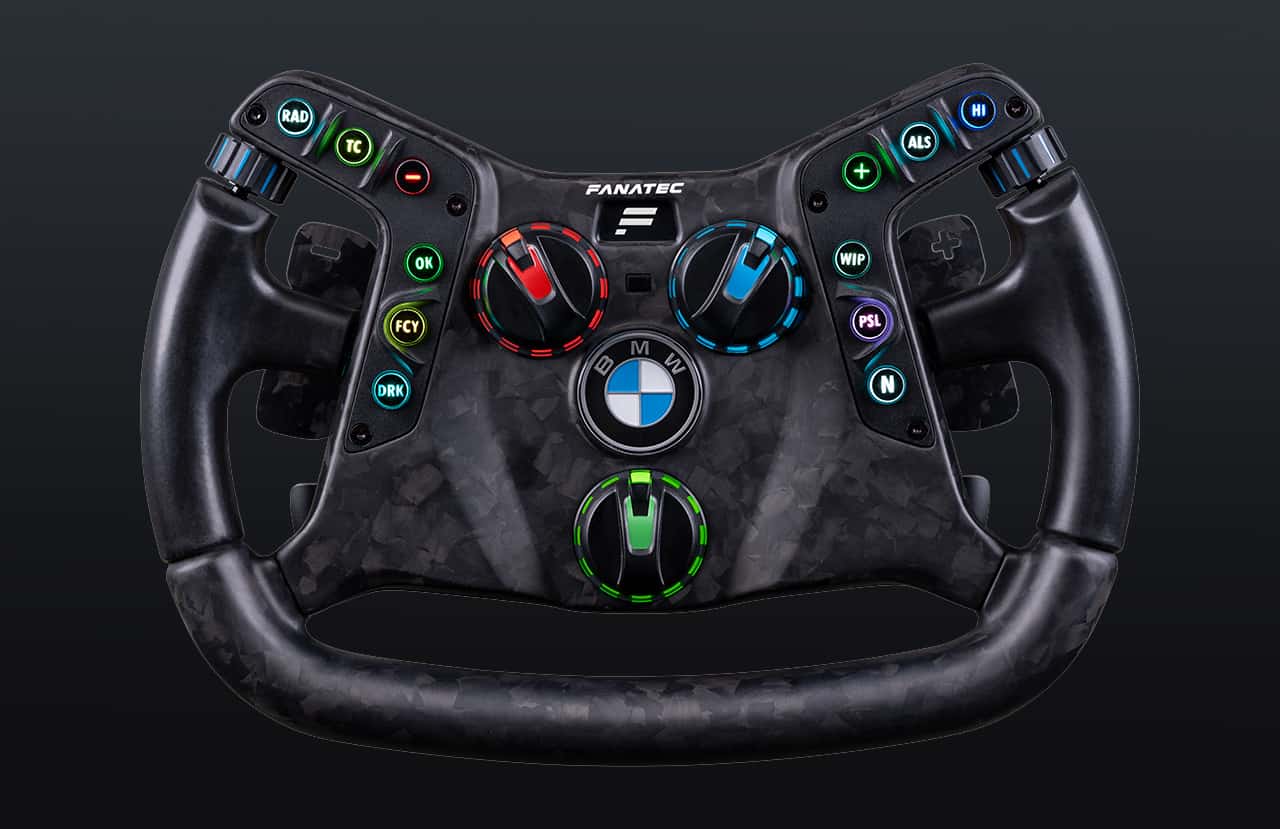 BMW and Fanatec's New Steering Works on Sim and Race Car!