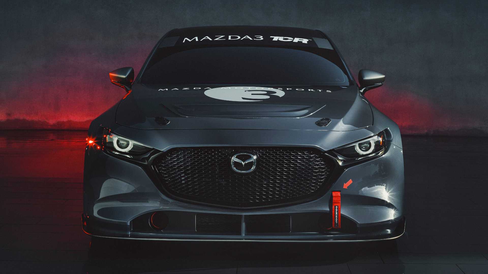 Mazda3 TCR from the front